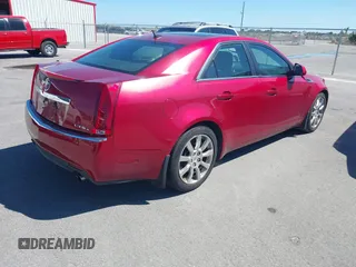 2008 Cadillac CTS RWD w/1SB with VIN 1G6DP57V280113782, listed as a IAAI auction lot 41812924 with 122,606 mi miles. Bid and sale history available at carsss.com. Image 4.