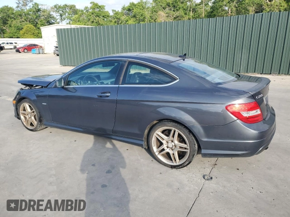 2012 Mercedes-Benz C 250 with VIN WDDGJ4HB4CF896481, listed as a Copart auction lot 55032045 with 170,327 mi miles and Salvage title. Bid and sale history available at DreamBid. Image 2.