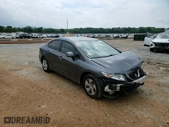 2013 Honda Civic LX with VIN 19XFB2F56DE280653, listed as a Copart auction lot 54537685 with 159,961 mi miles and Salvage title. Bid and sale history available at DreamBid. Image 13.