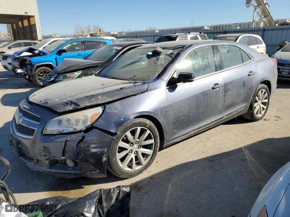 2013 Chevrolet Malibu LT with VIN 1G11E5SA6DF257958, listed as a Copart auction lot 47104545 with 199,156 mi miles and Salvage Title. Bid and sale history available at carsss.com. Image 1.
