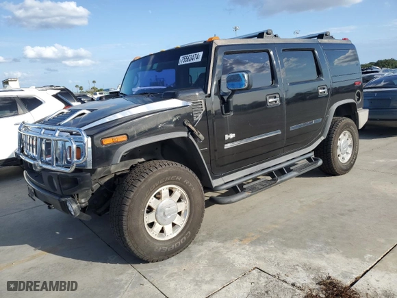 2003 Hummer H2 with VIN 5GRGN23U43H117109, listed as a Copart auction lot 75563474 with 0 mi miles and Non Repairable. Bid and sale history available at carsss.com. Image 1.