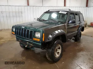 1997 Jeep Cherokee Country with VIN 1J4FJ78S8VL577137, listed as a Copart auction lot 48034405 with 156,154 mi miles and Salvage Title. Bid and sale history available at carsss.com. Image 1.