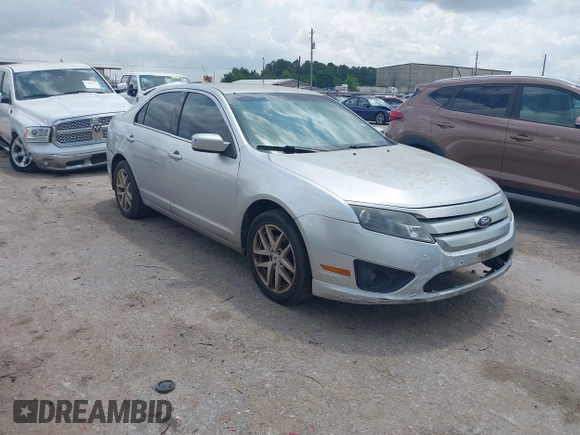 2012 Ford Fusion SEL with VIN 3FAHP0JG7CR302910, listed as a IAAI auction lot 42100004 with 215,761 mi miles. Bid and sale history available at carsss.com. Image 1.