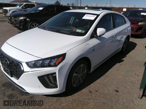 2020 Hyundai Ioniq Limited with VIN KMHCX5LD3LU241239, listed as a IAAI auction lot 41628238 with 30,662 mi miles and . Bid and sale history available at DreamBid. Image 16.