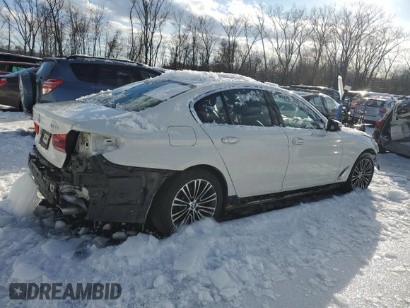 2017 BMW 5 Series 530i xDrive with VIN WBAJA7C39HG904946, listed as a Copart auction lot 44979865 with 132,890 mi miles and Salvage Title. Bid and sale history available at carsss.com. Image 3.