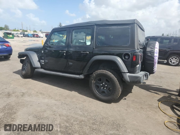 2021 Jeep Wrangler Unlimited Sport S z VIN 1C4HJXDG4MW512119, wystawiony jako Copart lot #60683155 z przebiegiem 44 578 mil mil oraz Szkoda całkowita • Salvage title. Historia ofert i sprzedaży dostępna na DreamBid. Obrazek 2.