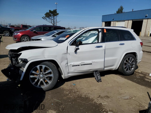 2017 Jeep Grand Cherokee Overland with VIN 1C4RJFCT3HC822900, listed as a Copart auction lot 48965335 with 0 mi miles and Clean Title. Bid and sale history available at carsss.com. Image 1.