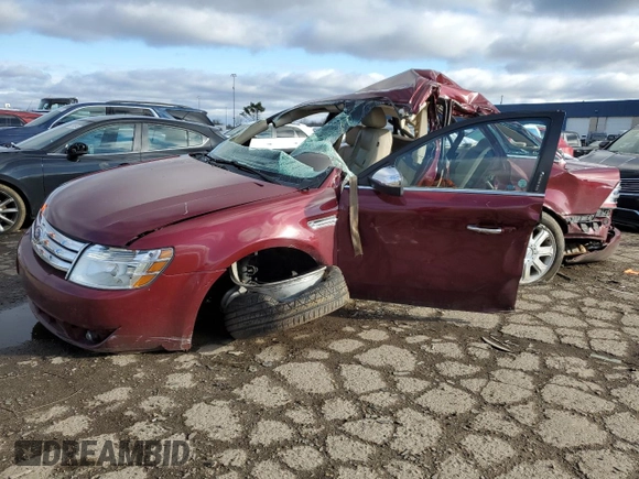 2008 Ford Taurus Limited with VIN 1FAHP25W88G125327, listed as a Copart auction lot 48890295 with 0 mi miles and Clean Title. Bid and sale history available at carsss.com. Image 1.