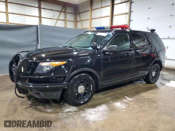 2015 Ford Utility Police Interceptor with VIN 1FM5K8AR4FGC26971, listed as a Copart auction lot 89174345 with 190,101 mi miles and Clean Title. Bid and sale history available at carsss.com. Image 1.