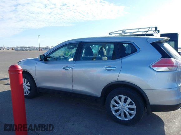 2015 Nissan Rogue S with VIN KNMAT2MV9FP571497, listed as a IAAI auction lot 41985541 with 144,223 mi miles and . Bid and sale history available at DreamBid. Image 15.