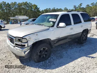 2002 GMC Yukon SLT z VIN 1GKEC13Z32R215906, wystawiony jako Copart lot #49881455 z przebiegiem 213 411 mil mil oraz Szkoda całkowita • Salvage title. Historia ofert i sprzedaży dostępna na DreamBid. Obrazek 1.
