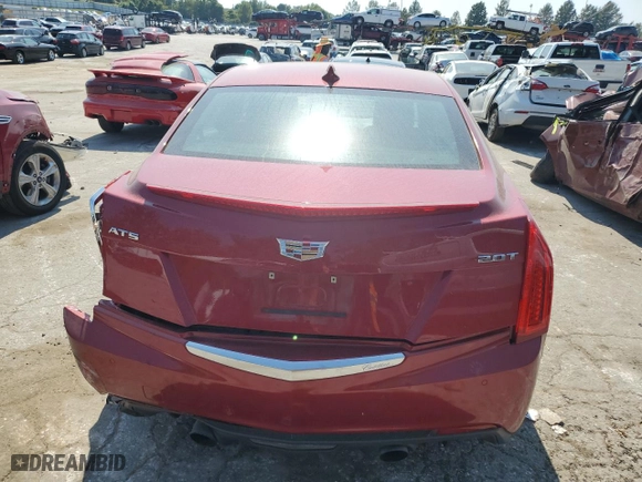 2017 Cadillac ATS Sedan Luxury RWD with VIN 1G6AB5RX2H0139606, listed as a Copart auction lot 68947224 with 71,778 mi miles and Salvage Title. Bid and sale history available at carsss.com. Image 6.