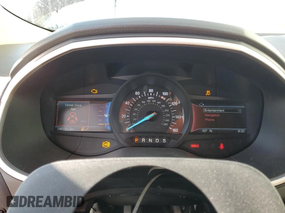 2019 Ford Edge SEL with VIN 2FMPK4J94KBB37047, listed as a Copart auction lot 57286645 with 45,151 mi miles and Salvage title. Bid and sale history available at DreamBid. Image 9.