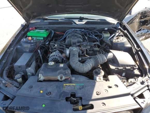 2005 Ford Mustang Deluxe with VIN 1ZVFT80N455253051, listed as a Copart auction lot 52418555 with 177,005 mi miles and Salvage Title. Bid and sale history available at carsss.com. Image 11.