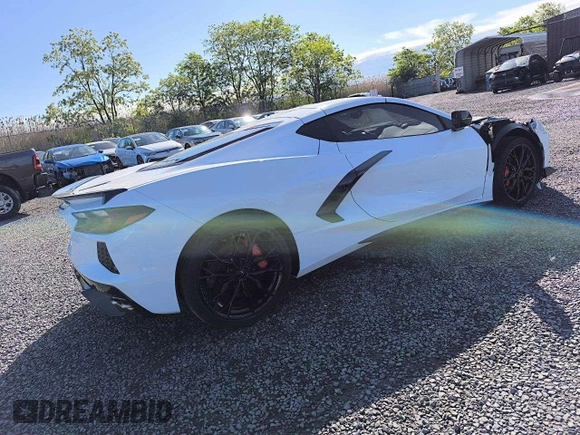 2023 Chevrolet Corvette 1LT with VIN 1G1YA2D42P5116900, listed as a Copart auction lot 56719765 with 15,129 mi miles and Salvage title. Bid and sale history available at DreamBid. Image 4.