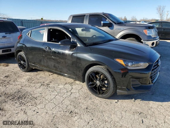 2019 Hyundai Veloster 2.0 with VIN KMHTG6AFXKU011920, listed as a Copart auction lot 40212823 with 47,469 mi miles. Bid and sale history available at carsss.com. Image 4.