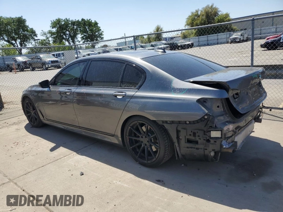 2017 BMW 7 Series 740i with VIN WBA7E2C55HG739108, listed as a Copart auction lot 53304715 with 114,510 mi miles and Salvage title. Bid and sale history available at DreamBid. Image 2.