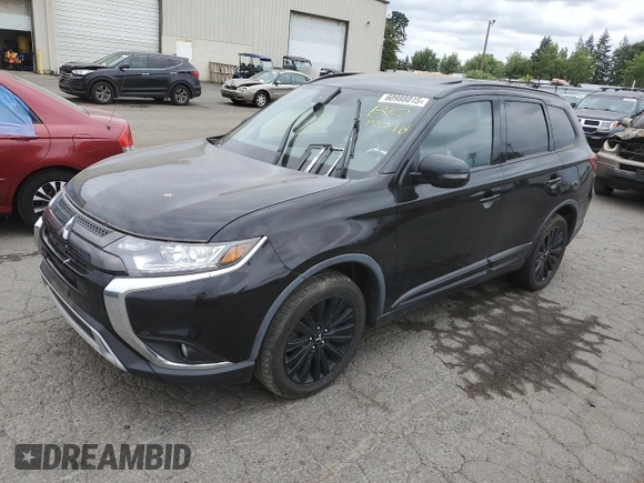 2020 Mitsubishi Outlander ES z VIN JA4AZ3A38LZ036016, wystawiony jako Copart lot #60988015 z przebiegiem Nie podano mil oraz Szkoda całkowita • Salvage title. Historia ofert i sprzedaży dostępna na DreamBid. Obrazek 1.