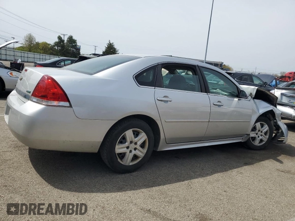 2010 Chevrolet Impala LS with VIN 2G1WA5EK2A1230071, listed as a Copart auction lot 53567055 with 151,910 mi miles and Salvage Title. Bid and sale history available at DreamBid. Image 3.