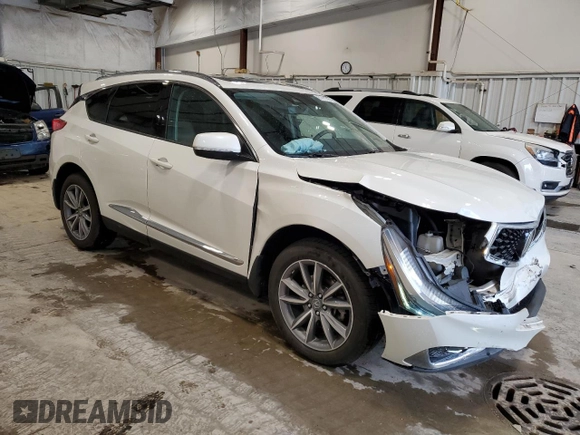 2019 Acura RDX Technology with VIN 5J8TC2H5XKL011039, listed as a Copart auction lot 61411585 with 142,011 mi miles and Salvage title. Bid and sale history available at DreamBid. Image 4.