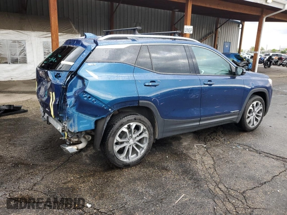 2020 GMC Terrain SLT with VIN 3GKALVEX0LL281386, listed as a Copart auction lot 56046165 with 53,294 mi miles and Salvage title. Bid and sale history available at DreamBid. Image 3.