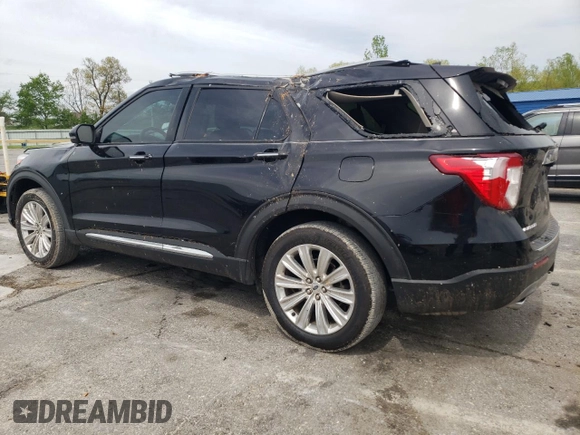 2021 Ford Explorer Limited z VIN 1FMSK8FH2MGA30463, wystawiony jako Copart lot #54108745 z przebiegiem 99 307 mil mil oraz Szkoda całkowita • Salvage title. Historia ofert i sprzedaży dostępna na DreamBid. Obrazek 2.