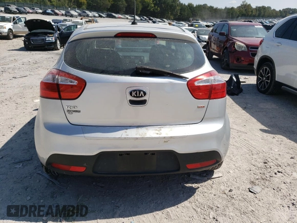 2013 Kia Rio LX with VIN KNADM5A36D6144177, listed as a Copart auction lot 71154644 with 132,815 mi miles and Clean Title. Bid and sale history available at DreamBid. Image 6.