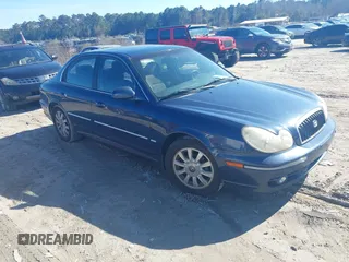 2003 Hyundai Sonata GLS with VIN KMHWF35H73A763880, listed as a IAAI auction lot 41563764 with 123,058 mi miles. Bid and sale history available at carsss.com. Image 1.
