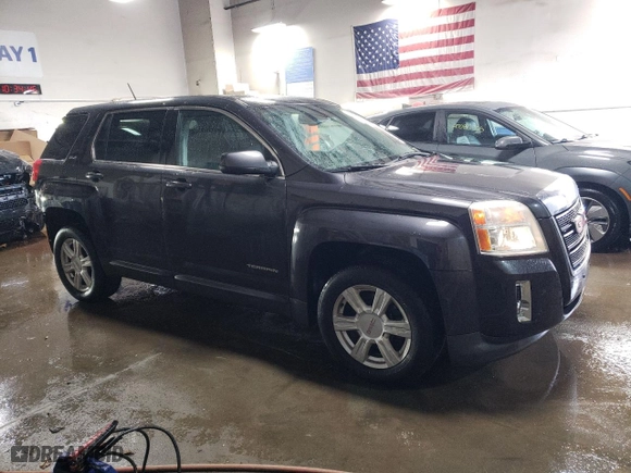 2014 GMC Terrain SLE with VIN 2GKALMEK4E6144358, listed as a Copart auction lot 46620305 with 155,428 mi miles and Salvage Title. Bid and sale history available at carsss.com. Image 4.