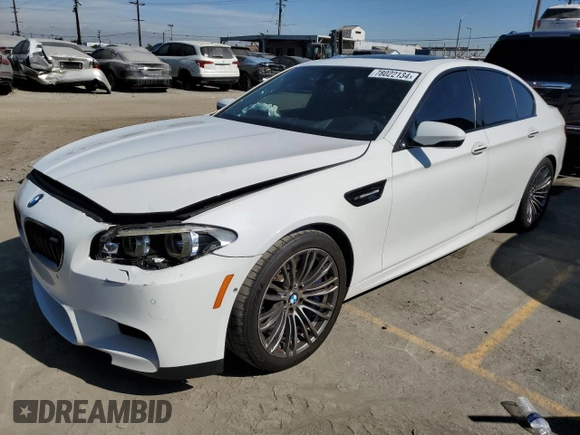 2014 BMW M5 with VIN WBSFV9C57ED097570, listed as a Copart auction lot 88571785 with 100,391 mi miles and Salvage Title. Bid and sale history available at carsss.com. Image 1.