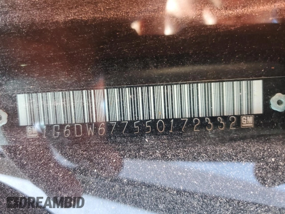2005 Cadillac STS with VIN 1G6DW677550172332, listed as a Copart auction lot 52488795 with 179,708 mi miles and Salvage Title. Bid and sale history available at DreamBid. Image 12.