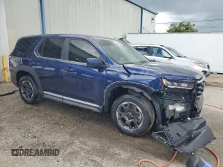 2023 Honda Pilot EX-L 8 Passenger with VIN 5FNYG2H4XPB006479, listed as a Copart auction lot 61258404 with 18,808 mi miles and Salvage Title. Bid and sale history available at carsss.com. Image 4.