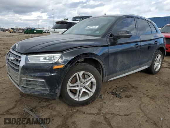 2018 Audi Q5 Premium with VIN WA1ANAFY3J2109111, listed as a Copart auction lot 42911775 with 127,916 mi miles and Clean Title. Bid and sale history available at carsss.com. Image 1.