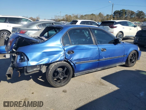 1996 Honda Civic LX with VIN 1HGEJ6575TL022947, listed as a Copart auction lot 77796524 with 271,234 mi miles and Non Repairable. Bid and sale history available at carsss.com. Image 3.