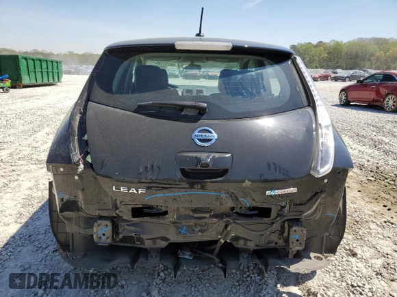2015 Nissan LEAF SV with VIN 1N4AZ0CP5FC314467, listed as a Copart auction lot 50757135 with 31,995 mi miles and Salvage Title. Bid and sale history available at carsss.com. Image 6.