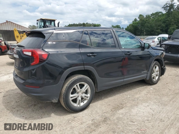 2023 GMC Terrain SLE with VIN 3GKALMEGXPL242109, listed as a Copart auction lot 56717785 with 17,982 mi miles and Clean Title. Bid and sale history available at DreamBid. Image 3.