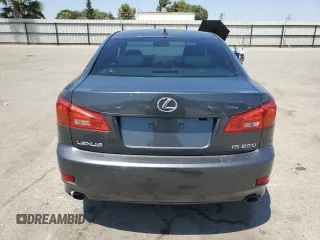 2007 Lexus IS 250 with VIN JTHBK262372043297, listed as a Copart auction lot 65295745 with 174,175 mi miles and Salvage title. Bid and sale history available at DreamBid. Image 6.