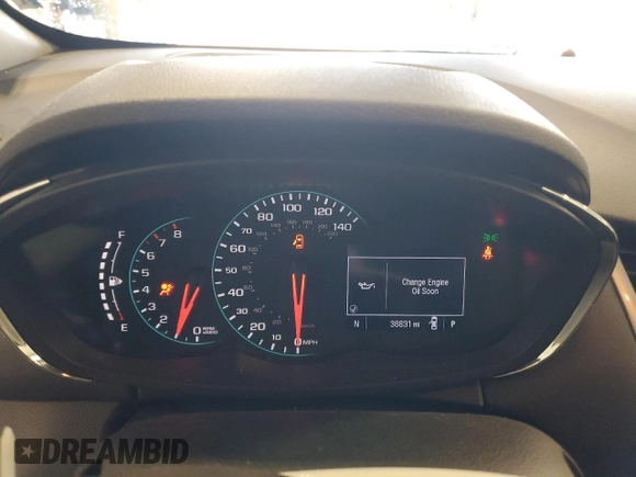 2020 Chevrolet Trax LS with VIN KL7CJNSB9LB067238, listed as a Copart auction lot 41627105 with 38,831 mi miles and Salvage Title. Bid and sale history available at carsss.com. Image 9.