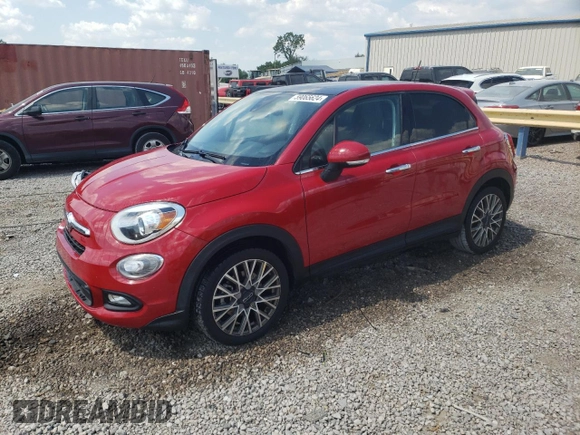2017 FIAT 500X Lounge with VIN ZFBCFXDB4HP591388, listed as a Copart auction lot 59065624 with 135,494 mi miles and Salvage title. Bid and sale history available at DreamBid. Image 1.