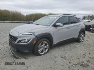2023 Hyundai Kona SEL with VIN KM8K3CAB1PU044766, listed as a Copart auction lot 53684405 with 10,958 mi miles and Salvage Title. Bid and sale history available at carsss.com. Image 1.