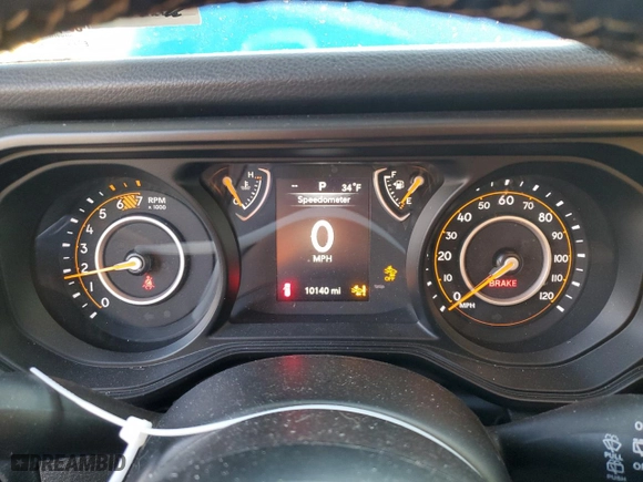 2024 Jeep Wrangler Willys with VIN 1C4PJXDN8RW105860, listed as a Copart auction lot 83518274 with 10,140 mi miles and Salvage Title. Bid and sale history available at carsss.com. Image 9.