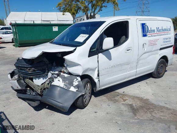 2015 Chevrolet City Express Cargo Van LS with VIN 3N63M0YN4FK706145, listed as a IAAI auction lot 41744920 with 153,829 mi miles. Bid and sale history available at carsss.com. Image 2.