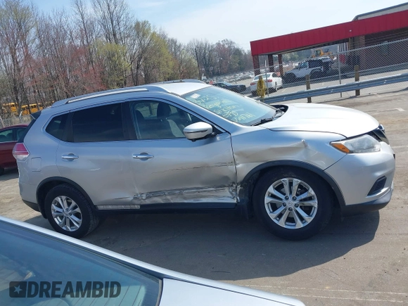 2016 Nissan Rogue SV with VIN KNMAT2MV7GP601761, listed as a IAAI auction lot 41811002 with 97,913 mi miles. Bid and sale history available at carsss.com. Image 14.