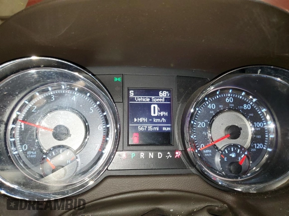 2015 Chrysler Town & Country Limited Platinum with VIN 2C4RC1GG6FR708419, listed as a Copart auction lot 52634785 with 56,715 mi miles and Salvage Title. Bid and sale history available at DreamBid. Image 9.