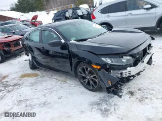 2019 Honda Civic Sedan Sport with VIN 2HGFC2F80KH515476, listed as a IAAI auction lot 41460716 with 124,545 mi miles. Bid and sale history available at carsss.com. Image 1.