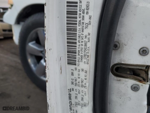 2010 Dodge Ram 1500 SLT with VIN 1D7RB1CP5AS180037, listed as a Copart auction lot 84408724 with 89,776 mi miles and Salvage Title. Bid and sale history available at carsss.com. Image 14.