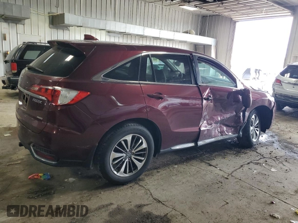 2016 Acura RDX Advance with VIN 5J8TB4H73GL007812, listed as a Copart auction lot 58619505 with 71,244 mi miles and Clean title. Bid and sale history available at DreamBid. Image 3.