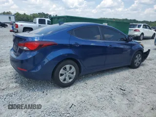 2016 Hyundai Elantra SE with VIN 5NPDH4AE1GH748247, listed as a Copart auction lot 62893425 with 90,898 mi miles and Salvage title. Bid and sale history available at DreamBid. Image 3.