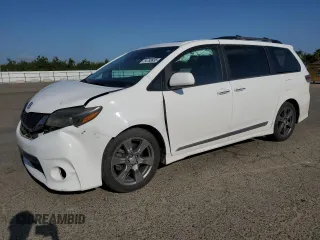 2017 Toyota Sienna SE with VIN 5TDXZ3DC9HS870641, listed as a Copart auction lot 54788935 with 109,879 mi miles and Salvage title. Bid and sale history available at DreamBid. Image 1.