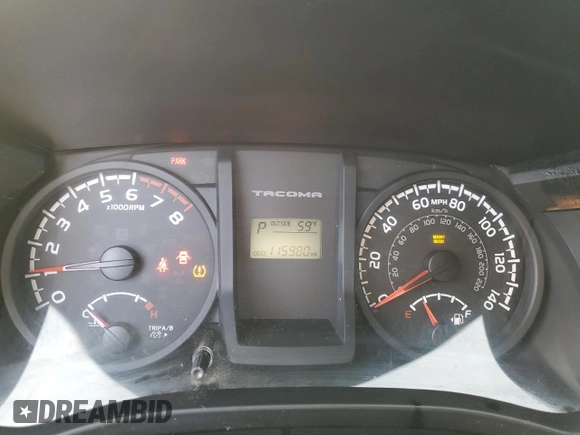 2017 Toyota Tacoma SR5 z VIN 5TFCZ5AN5HX121765, wystawiony jako Copart lot #53449835 z przebiegiem 115 980 mil mil oraz Szkoda całkowita • Salvage title. Historia ofert i sprzedaży dostępna na DreamBid. Obrazek 9.